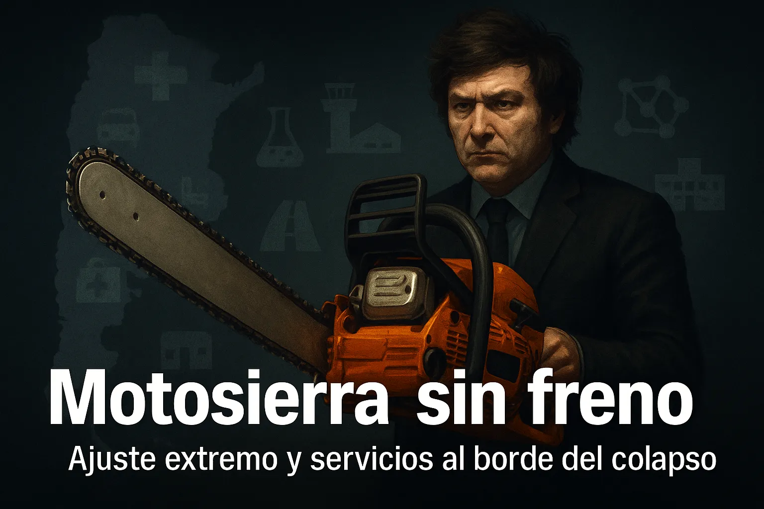 Motosierra sin freno: ajuste extremo y servicios al borde del colapso