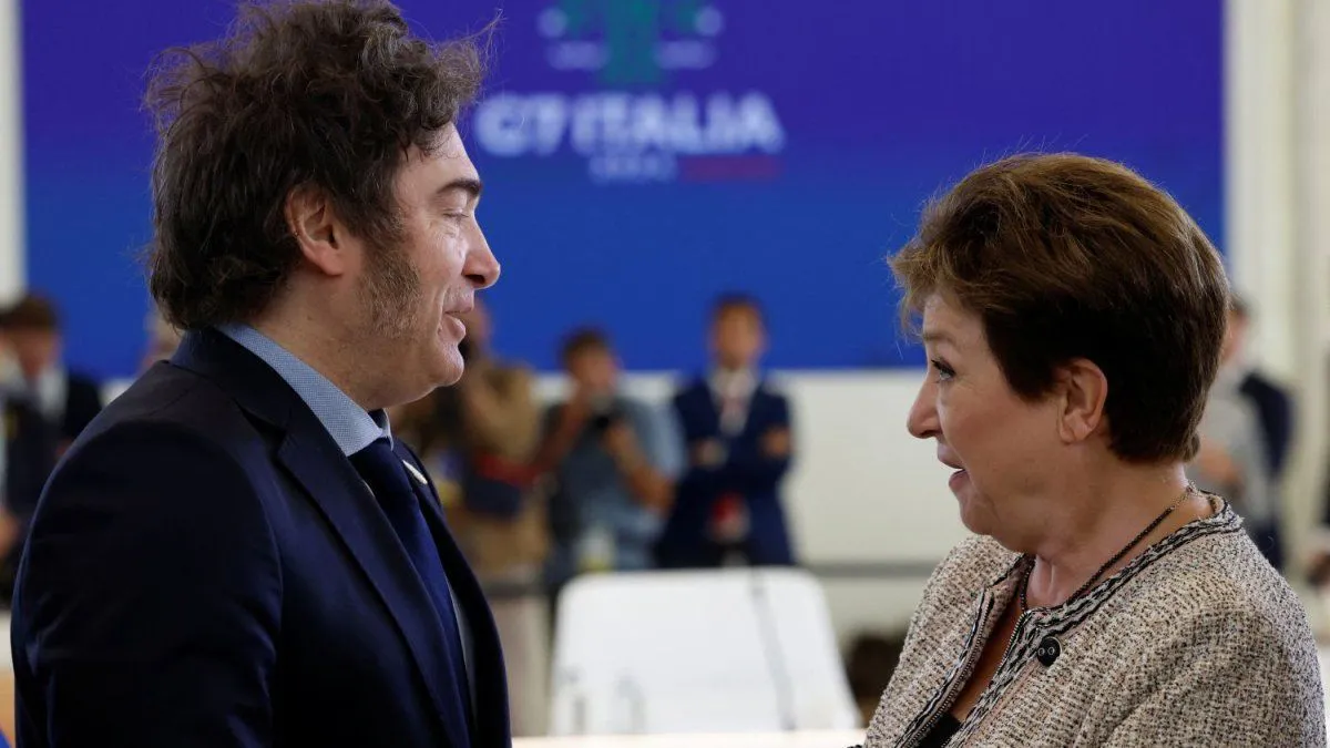 javier-milei-mantuvo-un-encuentro-bilateral-con-kristalina-georgieva-en-el-g7